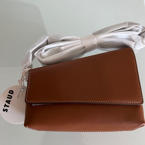 STAUD Handbags - STAUD ACUTE TAN Crossbody Bag